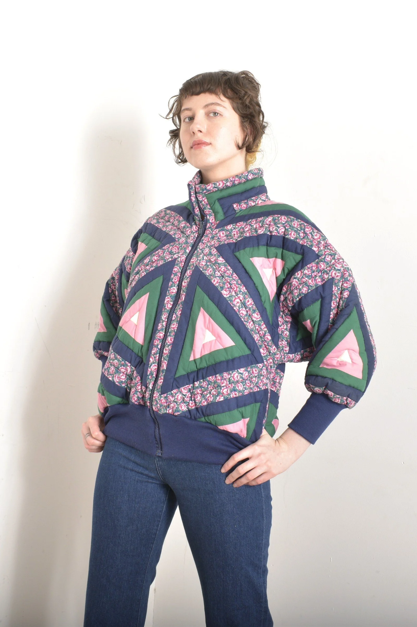 1980s Quilted Bomber Jacket- S/M/L — La Poubelle Vintage